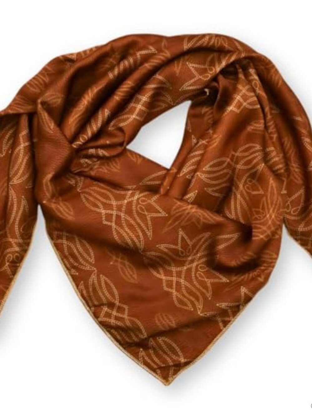 Silk Charmeuse Wild Rag 36in Square Scarf Western Bandana
